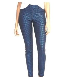 Old Navy Metallic Blue Mid Rise pants (dry cleaned)